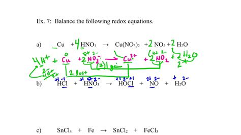 An example of a redox reaction is the formation of hydrogen fluoride. Oxidation and Reduction Part 4: Balancing Redox Equations ...