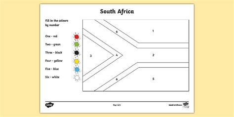 Heritage Day Art For School South African Flag Twinkl