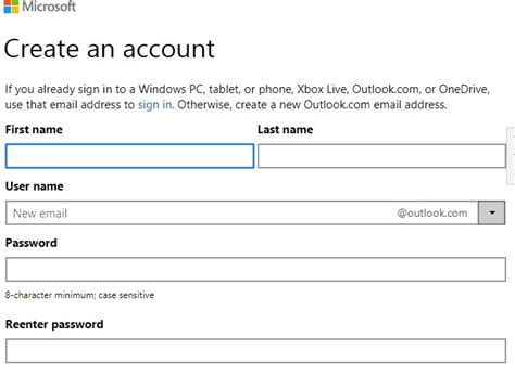 2 Steps To Create New Hotmail Outlook Account With Pictures
