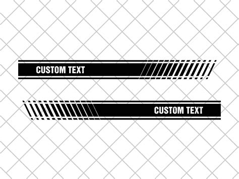2x Universal Side Stripes Racing Stripes Decal Sticker Set Etsy