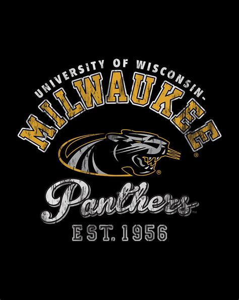 Uwm Milwaukee Panthers Ncaa Womens Uwmp1001 Digital Art By Xuan Tien Luong