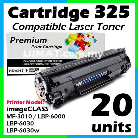 Check spelling or type a new query. 20x Compatible Toner Canon Cartridge 325 For MF3010 ...