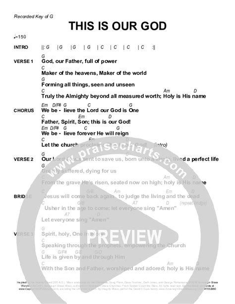 This Is Our God Chords PDF Sovereign Grace PraiseCharts