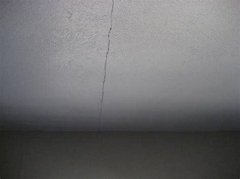 If a drywall ceiling in your home has developed a crack, you can fix it relatively easily. Ceiling Crack | Ceiling crack runs all across the family ...