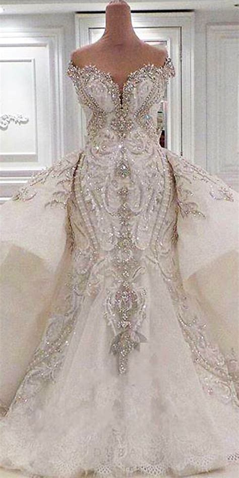 A plus size gown is not just a smaller gown made larger. Mermaid Wedding Dress With Lace Overskirt | Sexy Women's ...