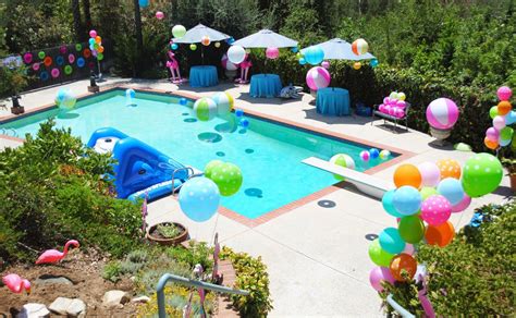 Piscina Decorada Para Un Evento Festivo Pool Party Kids Pool Party