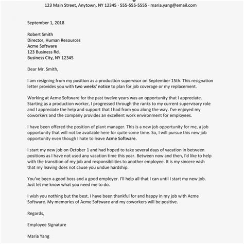 Explore Our Image Of Resignation Letter Due To New Job Opportunity
