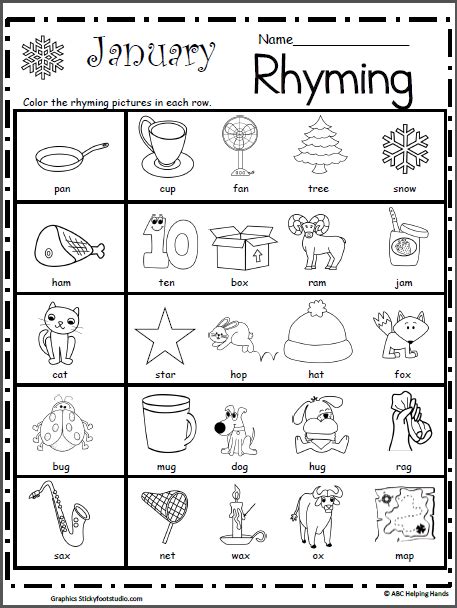 Grade 1 Rhyming Words Worksheets Pdf Thekidsworksheet