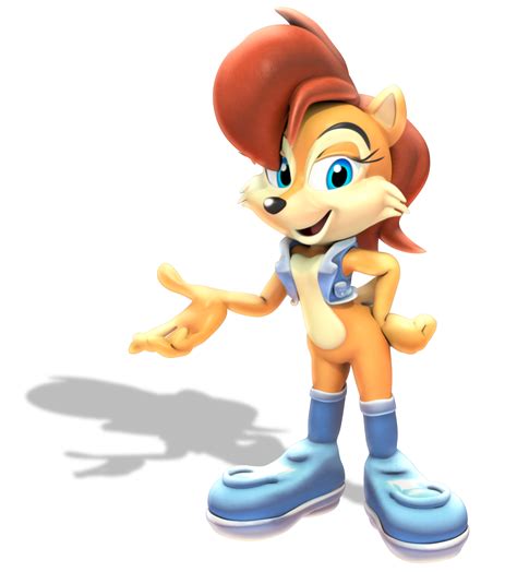 Sally Acorn From Sonic The Hedgehog 3dmodeling