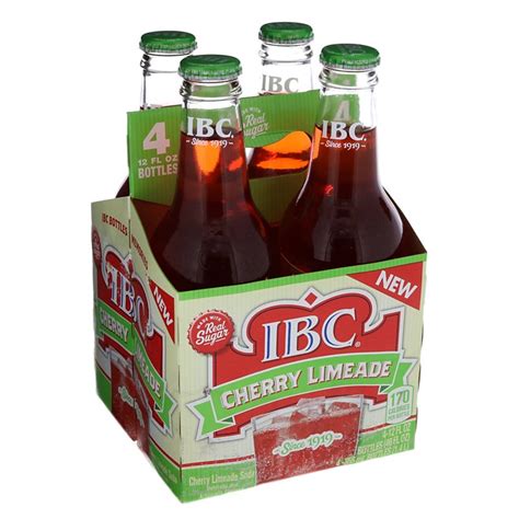 Ibc Cherry Limeade 12 Oz Bottles Shop Soda At H E B