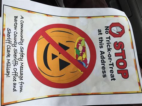 stop sign signals out registered sex offenders on halloween