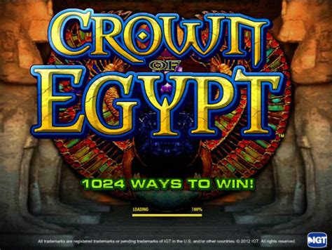 crown of egypt slots by igt interactive