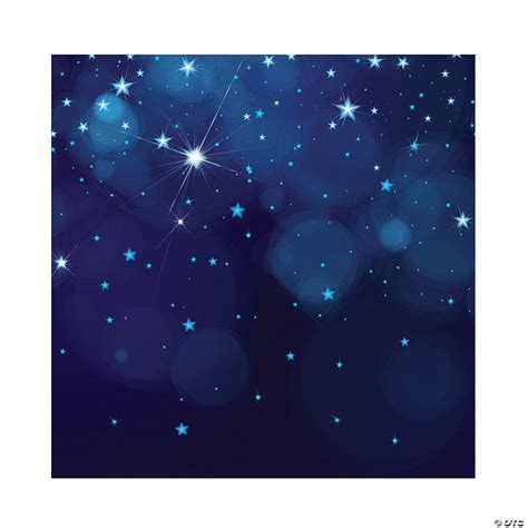 Midnight Blue Starry Night Backdrop Oriental Trading