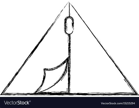 Cartoon Tent Drawing Red Tent Cartoon Watercolor Isolated Stock Photo