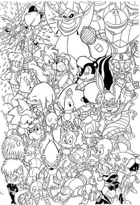 Friends Coloring Pages Sonic - Thekidsworksheet