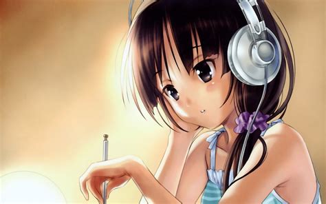 971 Anime Girl With Headphones Wallpaper Hd For Free Myweb