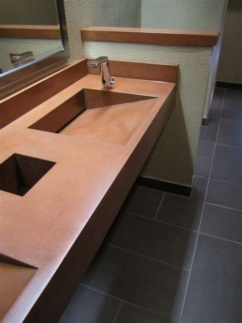 Choosing one may not be a problem of scarcity but abundance. Floating Concrete Wedge Sink | Concrete sink, Sink ...