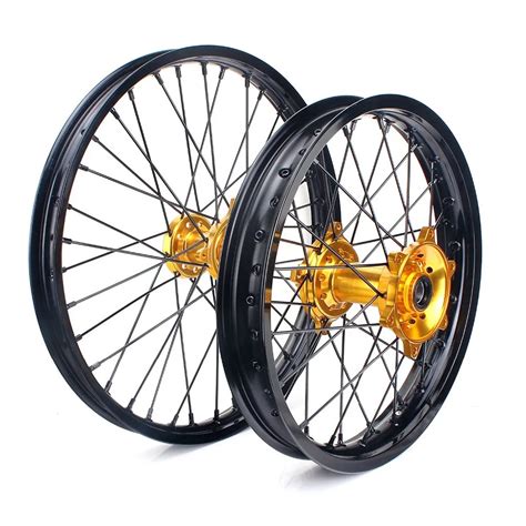 Wheel 140x14 Universal Motorcycle Black Rim Forged Motocross Wheel Set