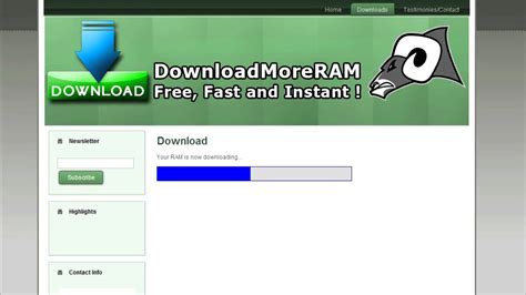 Download more ram is a phrase associated with the technologically impaired, as ram is computer hardware and cannot be downloaded. How to Download More RAM for FREE - YouTube