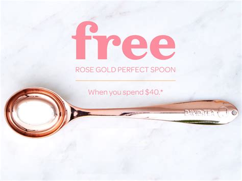 Free Rose Gold Perfect Spoon At Davidstea With 40 Purchase Through May