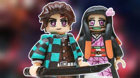 Demon Slayer Tanjiro And Nezuko Lego Custom Minifigures Youtube