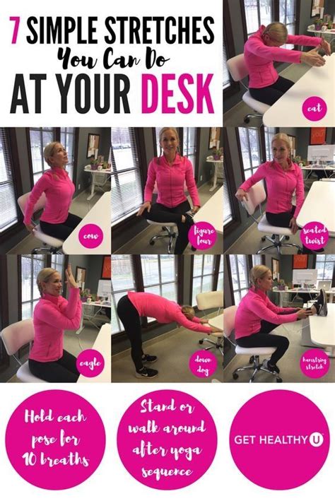 7 simple stretches you can do at your desk workout at work office exercise exercise