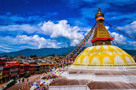 Boudhanath Stupa Stunning Buddhist Stupa Of Tibetan In Nepal Travel