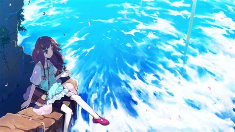 Anime Boy Resting Head On Anime Girl Lap Anime Girl