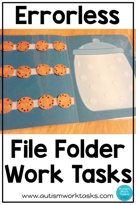 Errorless Learning Matching File Folder Games And Activities For Special