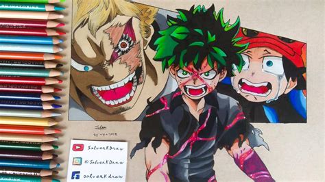 In this video i list all the details about each product and describe. Drawing Deku vs Muscular in Toned tan Paper | My Hero ...