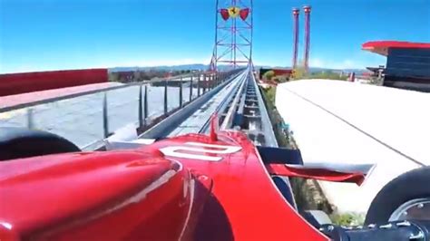 Ferrari Land Coaster Video Shows Ride On New Ferrari Land Roller Coaster Daily Mail Online