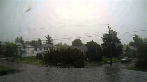 Severe Storm Large Hail Rutland Vermont 7 3 2014 Youtube