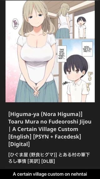 Higuma Ya Nora Higuma Toaru Mura No Fudeoroshijijou I A Certain Village Custom Eng H Psyn