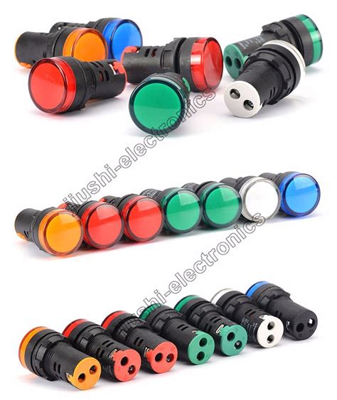 Ad16 22ds 22mm Led Indicator Light Signal Lamp Red Green White Blue