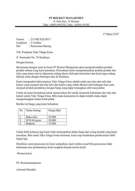 Contoh surat forniture pt prima nusantara bahasa inggris : Surat Penawaran Barang Pt Prima Nusantara : Element ...