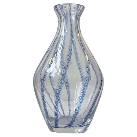 Small Bubble Vase 1940 Murano Glass Attributed To Barovier Air Bubbles Inside For Sale At