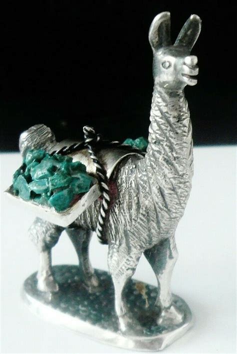 Vintage Alpaca Llama Figurine Model South American Origin Alpaca