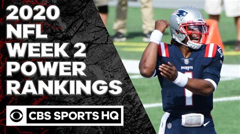 See actions taken by the people who manage and post content. NFL Week 2 Power Rankings: Patriots soar behind Cam Newton ...