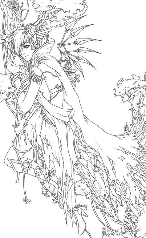 Detailed Anime Coloring Pages Coloring Pages