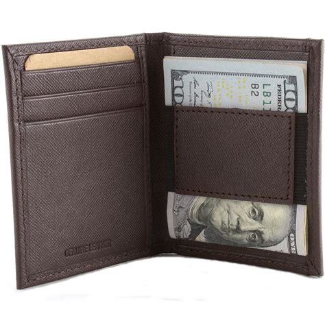 Free shipping for many items! Hammer Anvil - RFID Blocking Men's Minimalist Wallet Leather Money Clip Cash Strap - Walmart.com ...