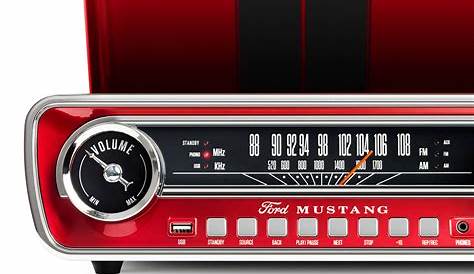 A Turntable and Radio for Classic Mustang Fans