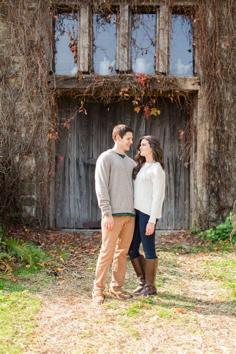 Engaged Stone Barns Fall Engagement Engagement Session