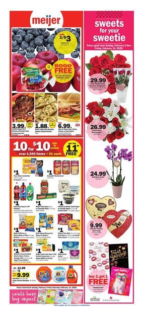 Fresca black cherry soda sparkling flavored soft drink zero calorie and sugar free Meijer Weekly Ad Valentine's Day Feb 9 - 15, 2020 - WeeklyAds2