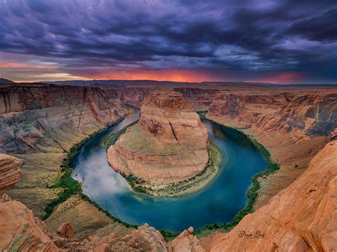 Horseshoe Bend Meander Colorado River By Glen Canyon In Pa Flickr