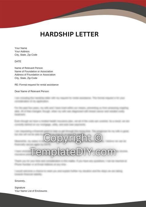 Hardship Letter For Rental Assistance Sample In Pdf And Word In 2023