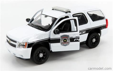 Welly We22509wp Scale 124 Chevrolet Tahoe Police 2008 White Black