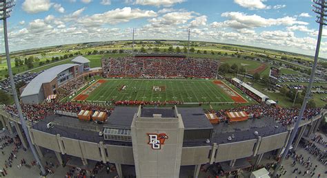 We are fully funded by the university. Doyt Perry Football Stadium