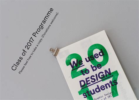 We Used To Be Design Students Degree Show Booklet On Behance