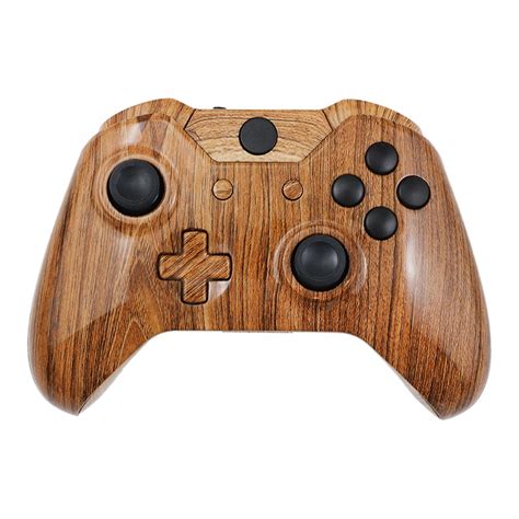 Wooden Replacement Controller Faceplate Housing Case Shell Cover For