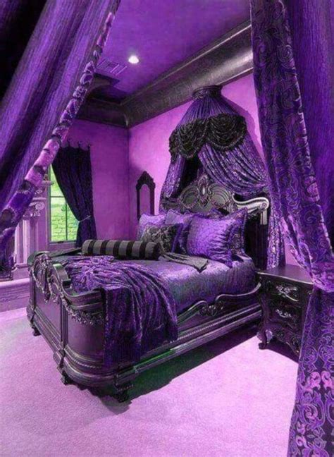 Purple bunk bed for children. Gothic Bedrooms For Teenage Girls 6 in 2020 | Luxurious ...